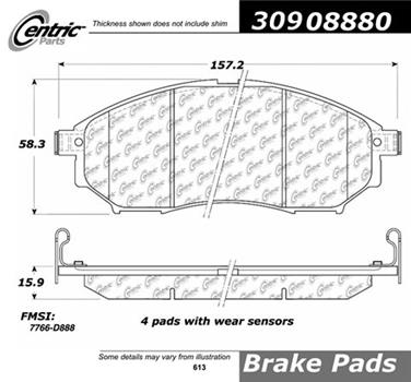 Disc Brake Pad Set CE 309.08880