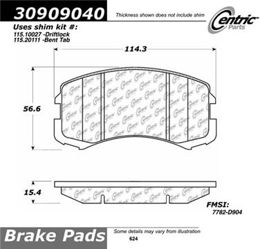 Disc Brake Pad Set CE 309.09040