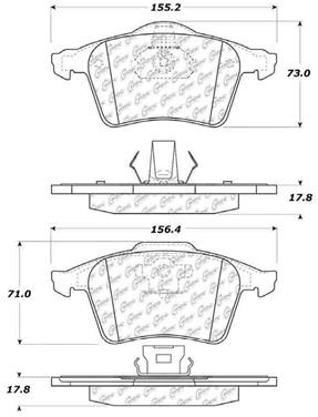 Disc Brake Pad Set CE 309.09152