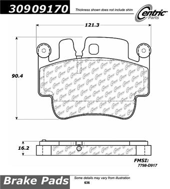 Disc Brake Pad Set CE 309.09170