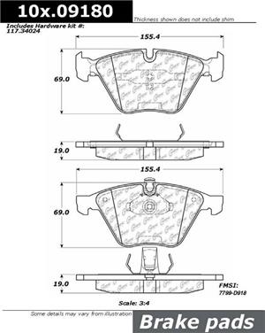 Disc Brake Pad Set CE 309.09180