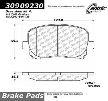 Disc Brake Pad Set CE 309.09230