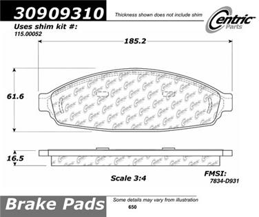 Disc Brake Pad Set CE 309.09310