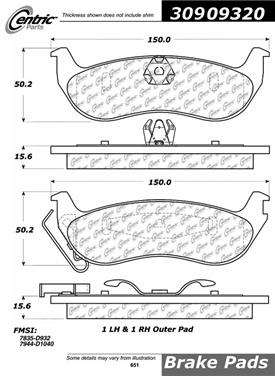 Disc Brake Pad Set CE 309.09320