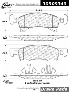 Disc Brake Pad Set CE 309.09340