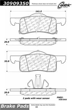 Disc Brake Pad Set CE 309.09350