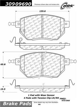 Disc Brake Pad Set CE 309.09690