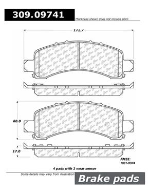 Disc Brake Pad Set CE 309.09741