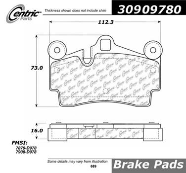 Disc Brake Pad Set CE 309.09780