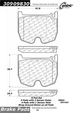 Disc Brake Pad Set CE 309.09830