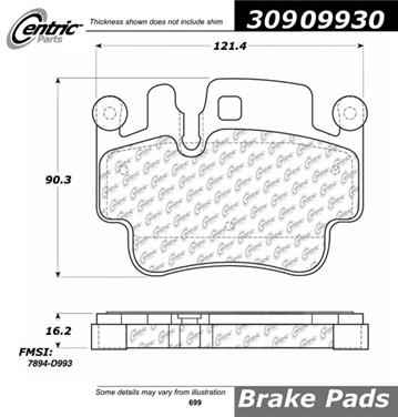 Disc Brake Pad Set CE 309.09930