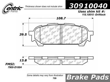 Disc Brake Pad Set CE 309.10040