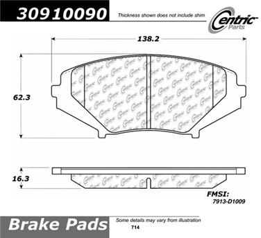 Disc Brake Pad Set CE 309.10090