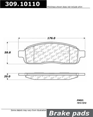 Disc Brake Pad Set CE 309.10110