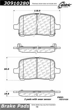 Disc Brake Pad Set CE 309.10280