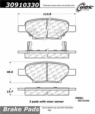 Disc Brake Pad Set CE 309.10330