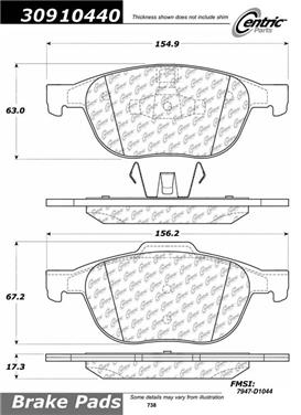 Disc Brake Pad Set CE 309.10440