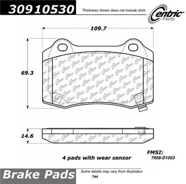 Disc Brake Pad Set CE 309.10530