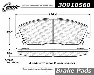 Disc Brake Pad Set CE 309.10560