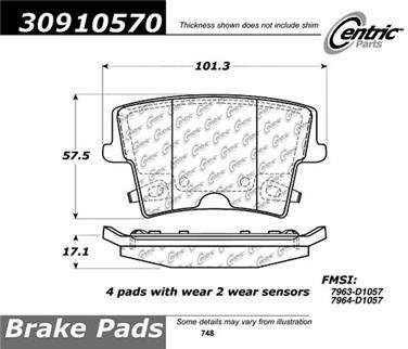 Disc Brake Pad Set CE 309.10570