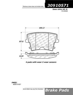 Disc Brake Pad Set CE 309.10571