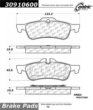 Disc Brake Pad Set CE 309.10600