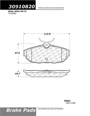 Disc Brake Pad Set CE 309.10820