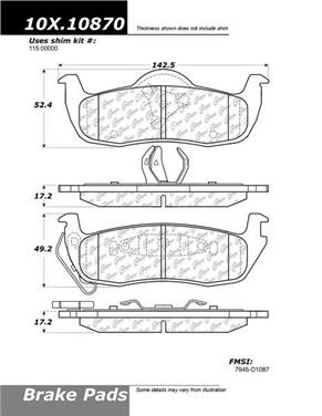 Disc Brake Pad Set CE 309.10870