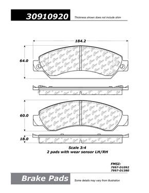 Disc Brake Pad Set CE 309.10920