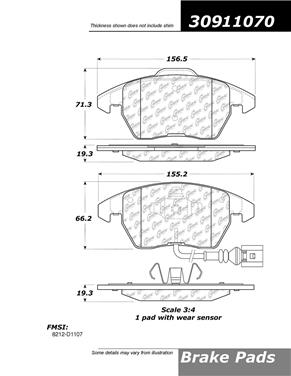 Disc Brake Pad Set CE 309.11070