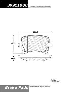 Disc Brake Pad Set CE 309.11080