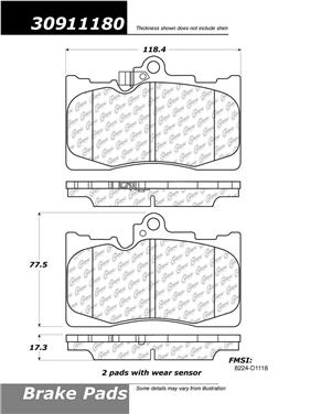 Disc Brake Pad Set CE 309.11180