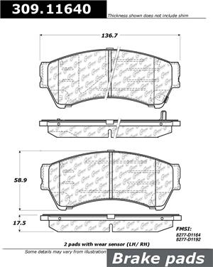 Disc Brake Pad Set CE 309.11640