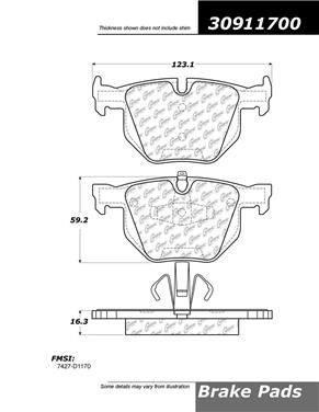 Disc Brake Pad Set CE 309.11700