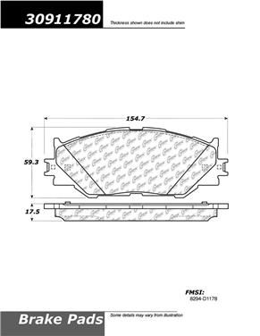 Disc Brake Pad Set CE 309.11780