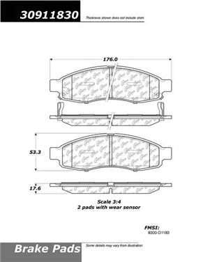 Disc Brake Pad Set CE 309.11830