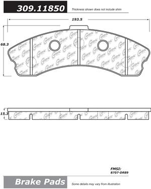 Disc Brake Pad Set CE 309.11850