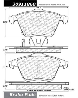 Disc Brake Pad Set CE 309.11860