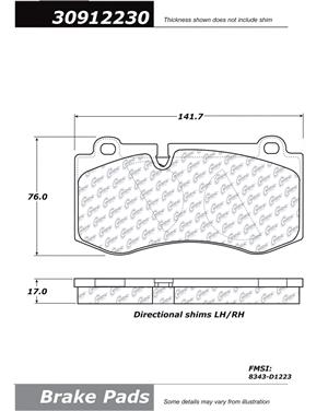 Disc Brake Pad Set CE 309.12230