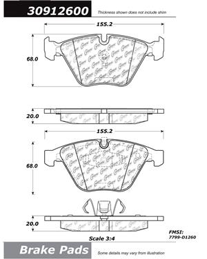 Disc Brake Pad Set CE 309.12600