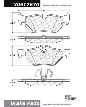 Disc Brake Pad Set CE 309.12670