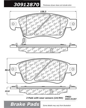 Disc Brake Pad Set CE 309.12870