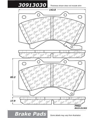 Disc Brake Pad Set CE 309.13030