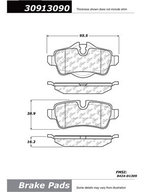 Disc Brake Pad Set CE 309.13090