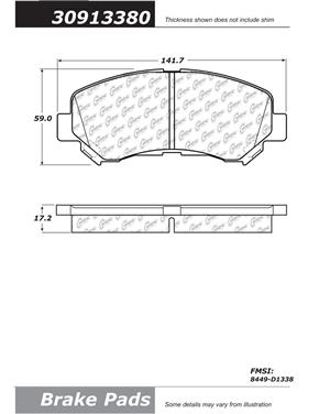 Disc Brake Pad Set CE 309.13380