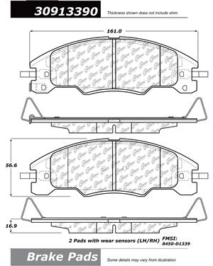 Disc Brake Pad Set CE 309.13390