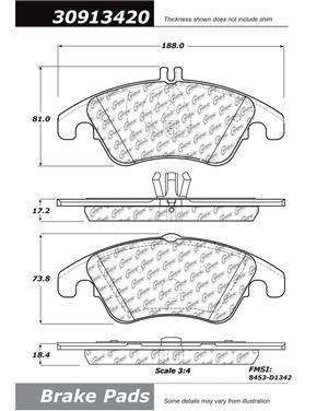 Disc Brake Pad Set CE 309.13420