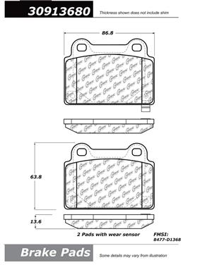 Disc Brake Pad Set CE 309.13680