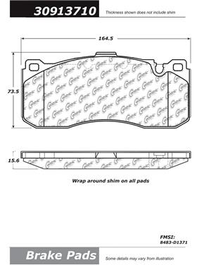 Disc Brake Pad Set CE 309.13710