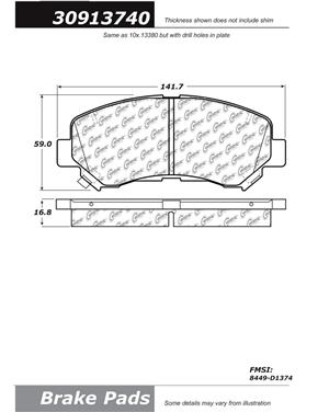 Disc Brake Pad Set CE 309.13740